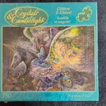 Mega Brands Crystals & Candlelight 750 Piece Fantasy Jigsaw Puzzle Glow Cardboa. Fixed Price $16.52.