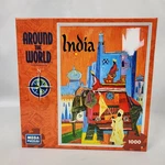 New Sealed Mega Puzzles Around The World "india" 1000PC Colorful Complete. Fixed Price $18.00.