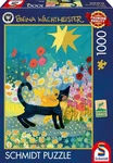 New Schmidt Jigsaw Puzzle 1000 Pieces Rosina Wachtmeister Cat Sea Of Bloss. Fixed Price $25.99.