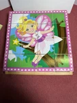 Melissa And Doug Wooden Cube Puzzles 16 Pc Princesses 8X8". Fixed Price $8.13.
