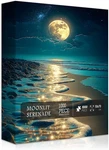 Beach Jigsaw Puzzle 1000 Pieces, Ocean Moon Nature Art Scenery, Colorf. Fixed Price $18.31.