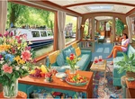 500 For Adults, Canal Boat Puzzles Pieces, Eco-friendly Recycle. Fixed Price $18.99.