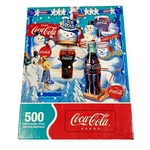 Coca-cola Snowmans Delight Springbok 500 Pc Puzzle Approximately 20X20 2007 Coke. Fixed Price $7.99.