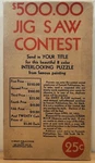 Vtg. 1933 "untitled" Jigsaw Puzzle Contest Complete, Fawcett Publication,preown. Fixed Price $15.99.