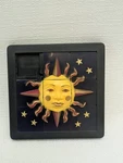 Vintage Damert 3D Slide Puzzle Celestial Sun Stars Scrambler Sliding Game 1993. Fixed Price $18.00.