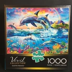 New! Ocean Fun Dolphin Paradise Jigsaw Puzzle Sealed Buffalo Colorful 1000 Piece. Fixed Price $23.99.