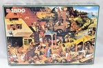 Jumbo Puzzle 1500 Piece Pieter Bruegel Proverbs Religious New Sealed. Fixed Price $29.99.