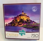 Buffalo Games Majestic Castles Mont Saint Michel, France 750 Piece Puzzle. Fixed Price $34.99.
