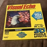 2004 Hobbico Visual Echo Celebration Eagle 500 Pc 20"X16" 3D Puzzle Effects. Fixed Price $20.00.