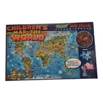 Children's Map Of The World Giant 500 Pc Puzzle, Dino's Illustrated Fun. Fixed Price $31.89.