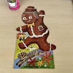 Complete Gingerbread Man Jigsaw Puzzle 1960 Cardboard Tube 50 Pc Hg Toys. Fixed Price $12.99.