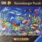 Ravensburger Wooden Jigsaw Puzzle 500 Pieces Under The Sea Complete!. Fixed Price $42.99.