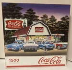 Springbok Night On The Town Coca-cola Coke 1500 Piece Jigsaw Puzzle Complete. Fixed Price $14.95.