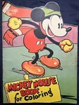 Mickey Mouse Book For Coloring - Saalfield 1936 Walt Disney Enterprises. Fixed Price $79.04.