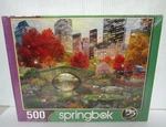 Springbok's 500 Piece Jigsaw Puzzle Central Park Paradise 18" X 23.5" New Sealed. Fixed Price $16.99.