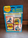 Batman Party Favors Sliding Puzzles #1740 Unique Toys 1989 -- Sealed On Card. Fixed Price $35.00.
