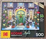 Kodak 500 Pc. Lights Jigsaw Puzzle, "christmas Facade", Item #8450,. Fixed Price $19.99.