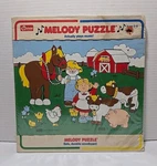 Vintage Nos Connor Woodboard Melody Farm Animal Puzzle #8508-1. Fixed Price $22.49.