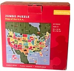 Mudpuppy Jumbo Puzzle Map Of The U.s.a. 25 Pieces 22" X Age 2+. Fixed Price $10.99.