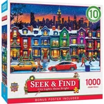 Masterpieces Jigsaw Puzzle; City Lights Shine Bright; Hidden Images; 1000 Pcs. Fixed Price $16.95.