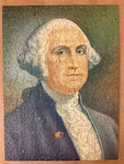 Tuco Tripl-thick Interlocking Puzzle George Washington Missing 1 Pc. Fixed Price $12.99.