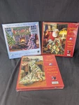 Sunsout Jigsaw Puzzle Lot (3) New Sealed - Quilting Santa Cat On Christm. Fixed Price $21.24.