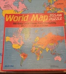 Golden Vintage Puzzle World Map 300 Lg Thick Pieces 1984 Complete. Fixed Price $16.00.
