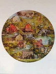Vintage 1972 Springbok Grist Mills Circular Jigsaw Puzzle 400PZL6043 - Pascolini. Fixed Price $49.95.