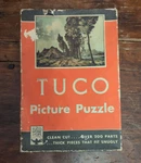 Vtg Tuco Picture Puzzle Over 200 Thick Pieces House Homestead Scene 12X16 Usa. Fixed Price $19.95.