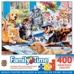 Masterpieces - Family Time Puzzling Gone Wild 400 Jigsaw Puzzle. Fixed Price $16.99.