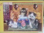 Sunsout 300 Pc Puzzle "anyone Looking?" Cat Art By Giordano Studio 18" X 24" New. Fixed Price $12.87.