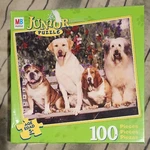 Milton Bradley Mb Vintage Junior Puzzle 4 Dogs 100 Pieces New Sealed 2005 Usa. Fixed Price $9.90.