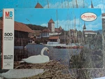 Milton Bradley Puzzle Coventry 500PC Jigsaw Thuner Lake Switzerland 20X14 #4906. Fixed Price $5.91.