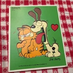 Vintage 1978 Playskool Garfield Odie Slurp Wooden Puzzle Jim Davis 250-4 7-PIECE. Fixed Price $11.00.