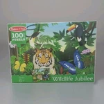 Melissa & Doug Wildlife Jubilee Jungle Animals Jigsaw Puzzle 100 Pcs New Sealed. Fixed Price $14.89.