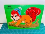Sifo Wooden Squirrel With Hat On Branch Jigsaw Tray Puzzle Vintage Game. Fixed Price $13.75.