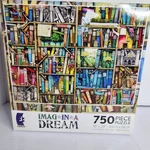 Ceaco Imagine Dream Puzzle 750 Pieces Bookshelf Lovers Art 18X24 Usa. Fixed Price $21.04.