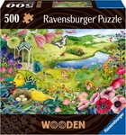 New Ravensburger 500 Pieces Wooden Jigsaw Puzzle Wild Garden. Fixed Price $59.70.