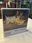 Bits And Pieces Siesta Jigsaw Puzzle 500 Animals Cats Chickens-sealed-. Fixed Price $19.95.