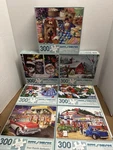 Lot Of 7 "bits And Pieces" 300 Jigsaw Puzzles Complete. Fixed Price $50.00.