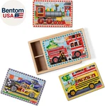 Melissa & Doug In 1 Wooden Vehicle Jigsaw Puzzle Set, 48 Pieces With Storage B. Fixed Price $29.36.