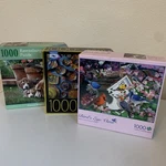 Lot Of 3 1000 Piece Buffalo, Big Ben, Ravensburger Collection Jigsaw Puzzles. Fixed Price $24.99.