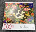 Milton Bradley Easter Garden Bunnies 500-PIECE 24 X18 Big Ben Puzzle. Fixed Price $16.00.