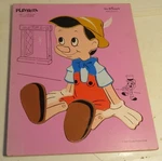 Vintage Playskool Pinocchio Toy Wooden Frame Tray 8PC Puzzle 190-7 3-6 Yrs. Fixed Price $15.73.