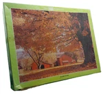 Whitman Puzzle Old Farm Autumn 1000 Pc Jigsaw 21X27 In 4710-2 Still Sealed Nos. Fixed Price $21.25.