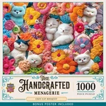 Masterpieces - Handcrafted Menagerie Cozy Cat Bouquet 1000 Jigsaw Puzzle. Fixed Price $18.99.