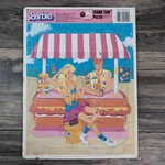 1989 Barbie Frame Tray Golden Puzzle 4914 Dolls And Toy Theme Euc. Fixed Price $9.56.