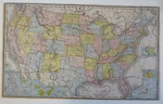 United States Map Puzzle C. 1905 Parker Brother Juvenile Toy Geography. Fixed Price $162.50.