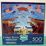 Charles Wysocki Dockside Marriage Americana Jigsaw Puzzle 500 Pieces - Buffalo. Fixed Price $19.99.