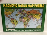 Ata-boy Magnetic World Map Puzzle 16-1/2 X 11 Play-n-learn Playboard Brand New. Fixed Price $13.95.